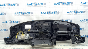 Торпедо передняя панель с AIRBAG Mazda CX-9 16-23 BOSE, черная, царапины