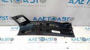 Накладка порога задняя правая Jeep Cherokee KL 14-23 черн, царапины
