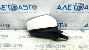 Зеркало боковое правое в сборе Mazda CX-9 16-17 7 пинов, BSM, поворотник, белое