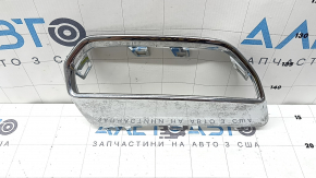 Обрамление накладки заднего бампера нижнее правое Audi Q5 80A 21-24 хром под широкий выхлоп, S-Line