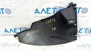 Накладка центральной консоли боковая правая Mazda CX-9 16-23 передняя, черная, царапины