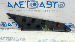 Накладка центральной консоли верхняя левая Mazda CX-9 16-23 черная, царапины