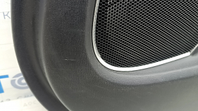Ornamente ușă spate dreapta Mazda CX-9 16-19 piele neagră cu inserții bej, cotiera piele, bandaj gri, cu mâner, BOSE, zgârieturi