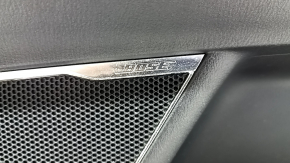 Ornamente ușă spate dreapta Mazda CX-9 16-19 piele neagră cu inserții bej, cotiera piele, bandaj gri, cu mâner, BOSE, zgârieturi