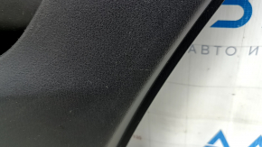 Ornamente ușă spate dreapta Mazda CX-9 16-19 piele neagră cu inserții bej, cotiera piele, bandaj gri, cu mâner, BOSE, zgârieturi