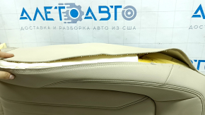 Спинка пассажирского сиденья Audi Q5 80A 21-24 кожа, бежевая, подогрев, стрельнувшая, вмятины, под чистку