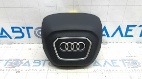 Подушка безопасности airbag в руль водительская Audi Q5 80A 18-24 черная, тип 1, царапины на хроме
