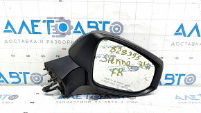 Зеркало боковое правое в сборе Toyota Sienna 21-26 6 пинов, подогрев, BSM, графит