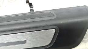 Ornamente prag ușă față stânga Audi Q5 80A 18-24 negru cu crom și iluminare din spate, S-Line