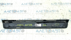 Ornamente prag ușă față dreapta Audi Q5 80A 18-24 negru cu crom și iluminare din spate, S-Line
