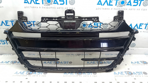 Решетка радиатора Honda Accord 18-20 черный глянец, тычки, песок
