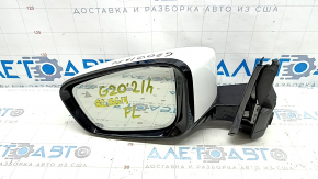 Зеркало боковое левое в сборе BMW 3 G20 19-26 5 пинов, поворотник, подогрев, автозатемнение, BSM, Shadow-Line, белое