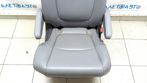 Задний ряд сидений 2 ряд правый Toyota Sienna 21-22 с airbag, кожа серая под 8 мест, под чистку, с подголовником