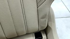 Задний ряд сидений 2 ряд левое Audi Q5 80A 21-24 кожа бежевая, механическое, Standard, с ремнем безопасности, с подстаканником, вмятины, под чистку