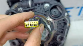 Подушка безопасности airbag в руль водительская BMW 3 G20 21-26 черная, plug-in, ржавый пиропатрон, царапины на эмблеме