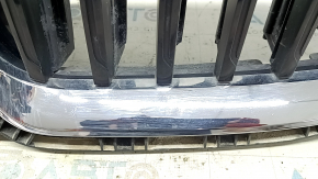 Решетка радиатора grill в сборе BMW 3 G20 19-22 с жалюзи, хром, без камеры, песок