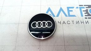 Центральный колпачок на диск Audi E-Tron 19-23 черный глянец, 62мм