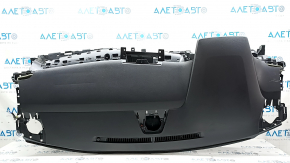 Торпедо передняя панель с AIRBAG Toyota Sienna 21-26 без проекции, черная, потерта