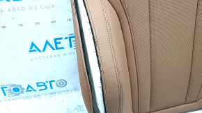 Спинка пассажирского сиденья BMW 3 G20 22-26 искусственная кожа коричневая COGNAC, перфорация, с подогревом, стрельнувшая