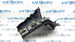 Ornamente console centrale spate Toyota Sienna 21-25 negru cu suporturi pentru pahare, zgârieturi