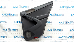 Ornamente ușă spate dreapta VW Tiguan 09-17 negru, inserție piele neagră, cotiera piele neagră, cu control ridicare geam, Aripă