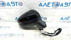 Зеркало боковое правое в сборе Nissan Rogue 21-23 BSM, 7 пинов, с поворотником, с подогревом, черное