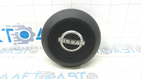 Подушка безопасности airbag в руль водительская Nissan Rogue 21-22 черная, тип 2, царапины