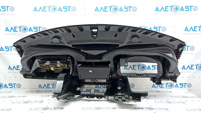 Торпедо передняя панель с AIRBAG VW Tiguan 09-18 черная, ржавый пиропатрон