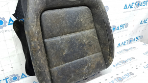 Обшивка подушки водительского сидения VW Tiguan 09-17 кожа черная, с подогревом, под химчистку