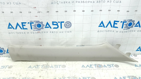 Ornament stâlp față dreapta Nissan Rogue 21-23 gri, fabricat în SUA, pentru curățare