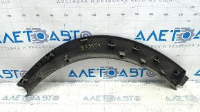 Накладка арки крыла задняя левая Nissan Rogue 21-26 US built, структура, царапины, трещина в креплении, надломаны крепления