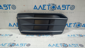Решетка переднего бампера левая Audi Q5 80A 18-20 с хромом