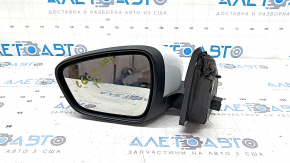 Зеркало боковое левое в сборе Ford Escape MK4 20-22 12 пинов, подогрев, поворотник, память, BSM, белое, царапины