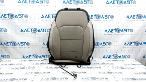Tapițerie spătar scaun pasager Ford Escape MK4 20-22, piele, bej cu negru, perforație, încălzire, piele zdrențuită