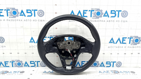 Руль голый Ford Escape MK4 20-22 кожа черный, под подогрев, без кнопок, без накладки