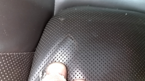 Водительское сидение Porsche Macan 15-18 с airbag, электрическое, подогрев, вентиляция, кожа серая achatgrau, царапины, надрывы, потерто