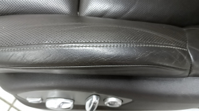 Водительское сидение Porsche Macan 15-18 с airbag, электрическое, подогрев, вентиляция, кожа серая achatgrau, царапины, надрывы, потерто