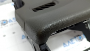 Торпедо передняя панель с AIRBAG Porsche Macan 15-18 кожа серая achatgrau, с накладками, потерт