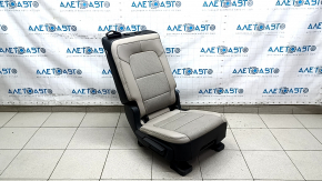 Задний ряд сидений 2 ряд правый Ford Escape MK4 20-22 без airbag, кожа, бежевая с черным, перфорация, трещина на накладке