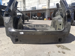Задняя панель VW Tiguan 09-18 2 части, на кузове, черная, вмятина
