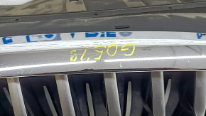 Решетка радиатора grill в сборе BMW X5 G05 19-23 с жалюзи дефлектором радиатора 3.0T с моторчиком, X-LINE, с камерой 360, хром, песок