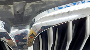 Решетка радиатора grill в сборе BMW X5 G05 19-23 с жалюзи дефлектором радиатора 3.0T с моторчиком, X-LINE, с камерой 360, хром, песок