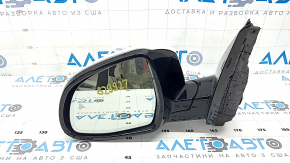 Зеркало боковое левое в сборе BMW X5 G05 19-23 9 пинов, поворотник, подогрев, память, автозатемнение, BSM, камера, белое, царапины
