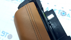 Подлокотник BMW X5 G05 19-22 кожа кожа коричневая COGNAC с подогревом, царапины, под чистку, примята кожа