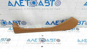 Ornamente laterale consolă centrală dreapta sus BMW X5 G05 19-22 piele Elfenbein-Weiss, zgârieturi