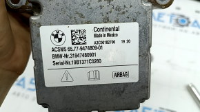 Модуль srs airbag компьютер подушек безопасности BMW X5 G05 19-20 окислена фишка, отсутствует пин