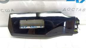 Ornament panou frontal stânga pentru controlul luminilor Audi E-Tron 19-23 negru lucios