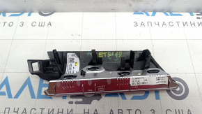 Накладка передней панели верхняя левая Audi E-Tron 19-23 под темно-серое дерево с хром молдингом