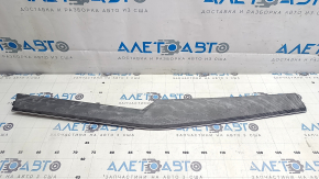 Ornamente panou frontal dreapta sus Audi E-Tron 19-23, lemn gri închis cu bandă cromată