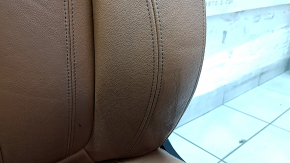 Scaun șofer BMW X5 G05 19-23 cu airbag, electric, încălzit, memorie, sport, piele maro COGNAC, curățabil chimic, uzat